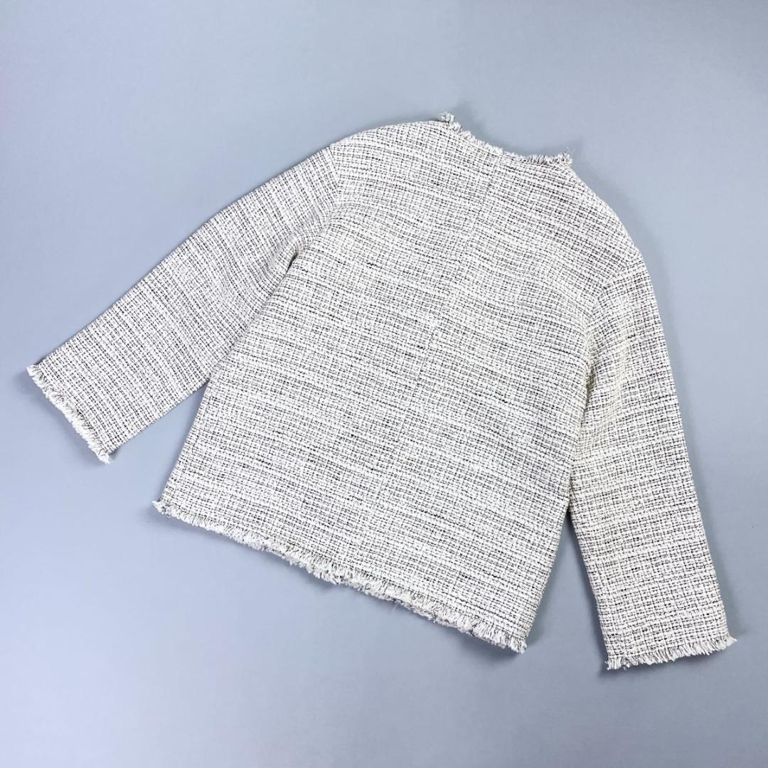 美品 ジャーナルスタンダード GIOLICAツイードジャケット 白 F*LD17