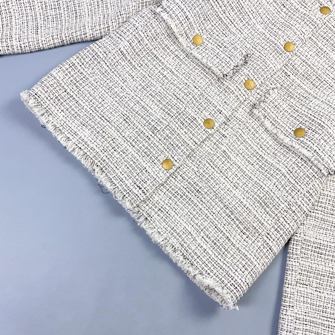 美品 ジャーナルスタンダード GIOLICAツイードジャケット 白 F*LD17