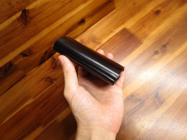 コンパクトウォレット コードバン ブラック 新喜皮革 財布 キャッシュレス 黒