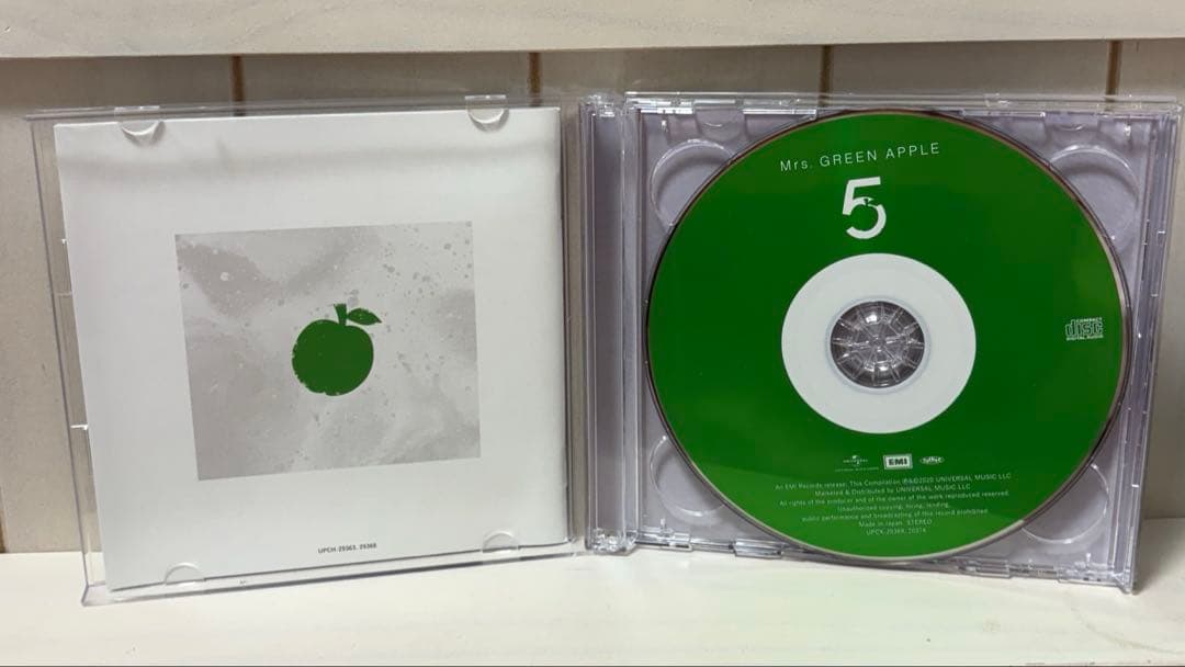 初回限定版　Mrs. GREEN APPLE 「5 」CD＋DVD2枚組