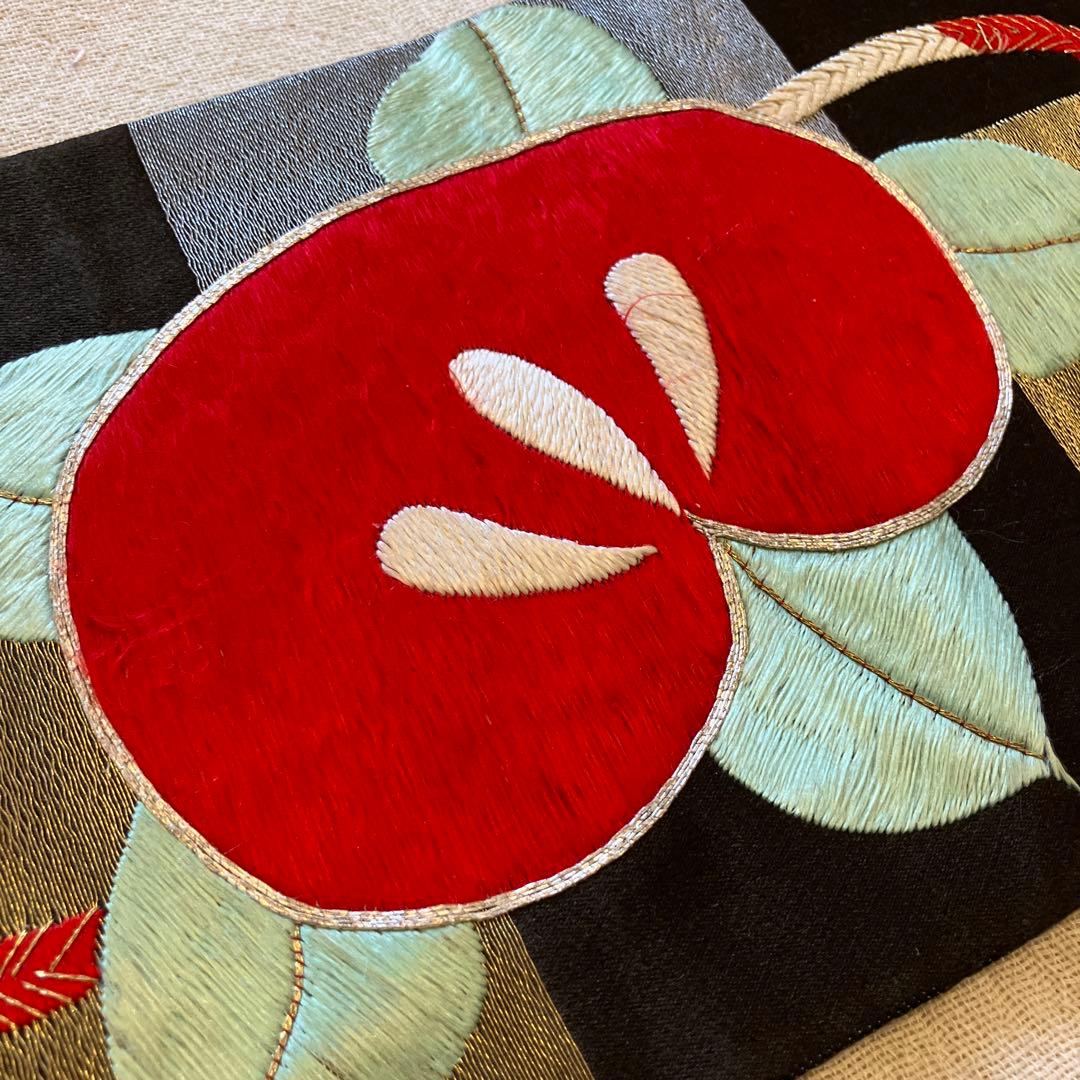 【超レア】アンティーク好き必見❤️刺繍名古屋帯