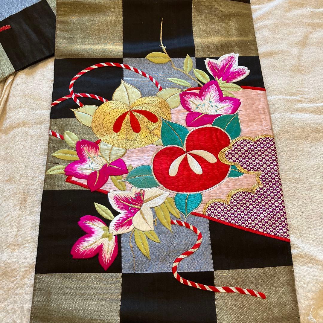 【超レア】アンティーク好き必見❤️刺繍名古屋帯