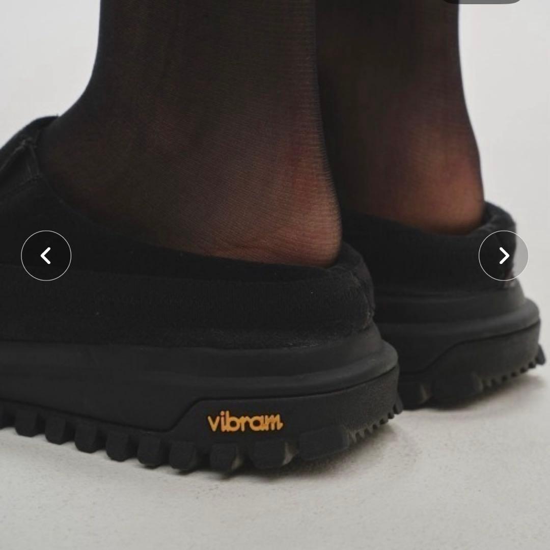 Vibramsole Leather Sabot ブラック 37