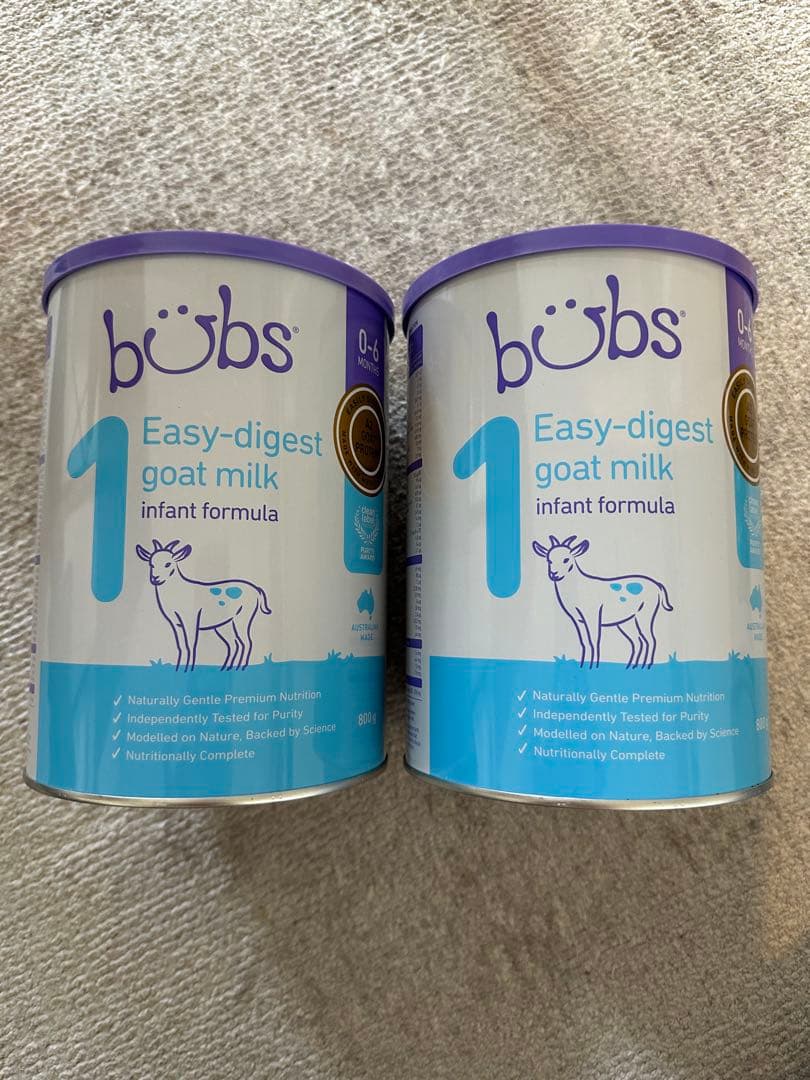 ！新品未使用！2個 Bubs バブズ ヤギ ミルク やぎ粉ミルク ステップ1