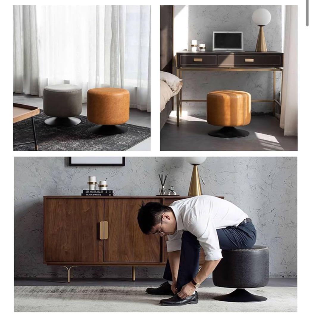 【A級美品】【残1点】高級 360度回転ラウンドスツール 入手困難 50%オフ