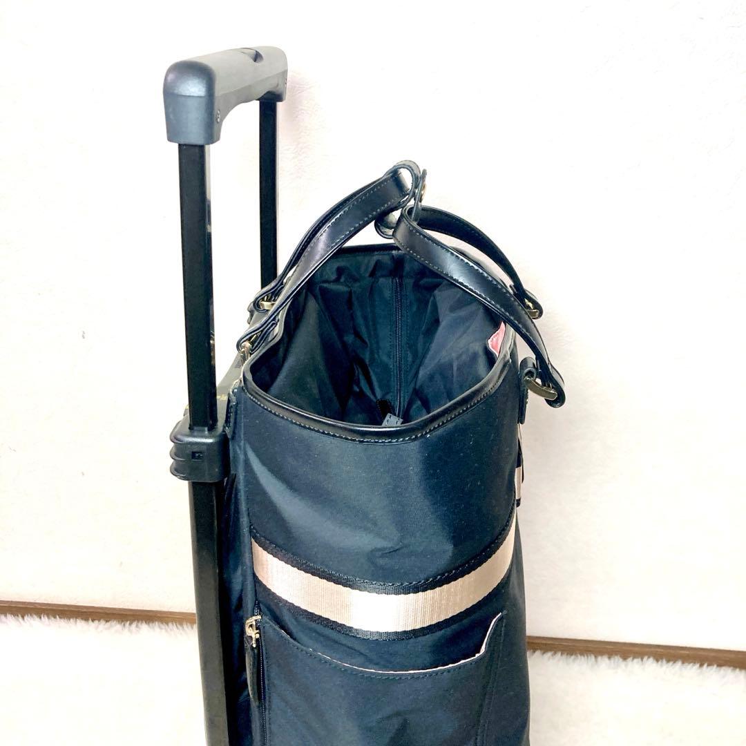 【良品✨】SWANY スワニー キャリーバッグ リボントート ブラック