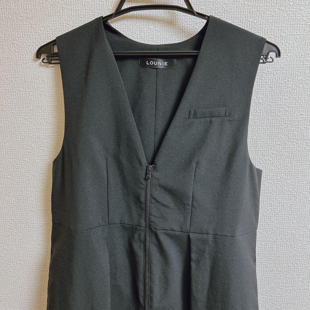 【美品】Oggiコラボ フロントファスナーオールインワン／LOUNIE