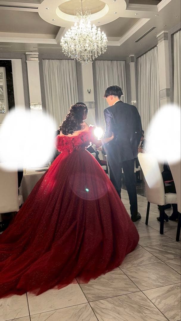 ウェディングドレス ハツコエンドウ風