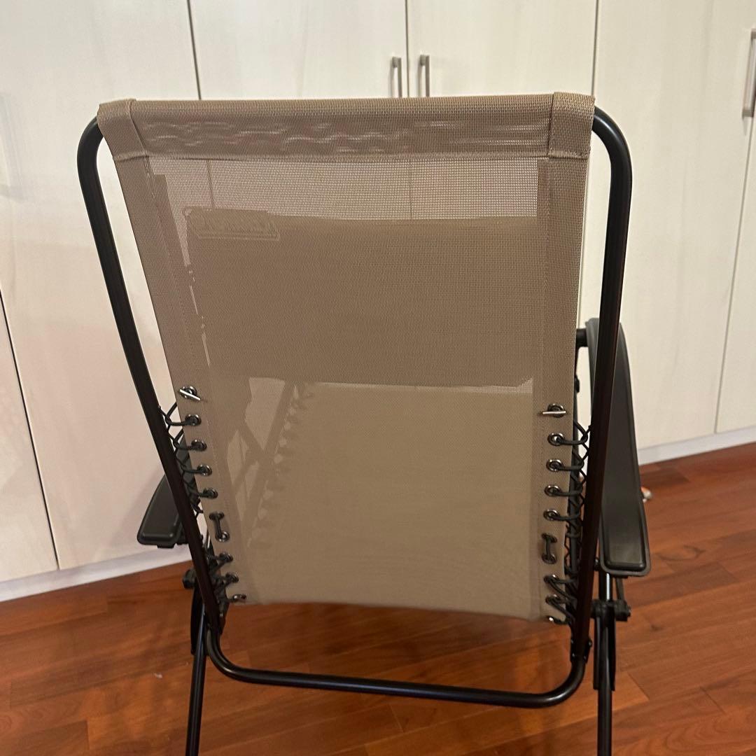 Coleman リクライニングチェア ブラウン　ベージュ