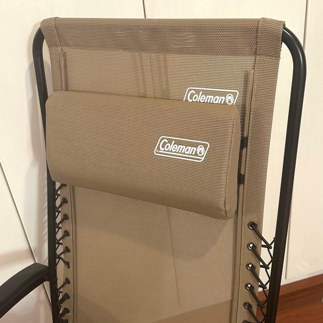 Coleman リクライニングチェア ブラウン　ベージュ