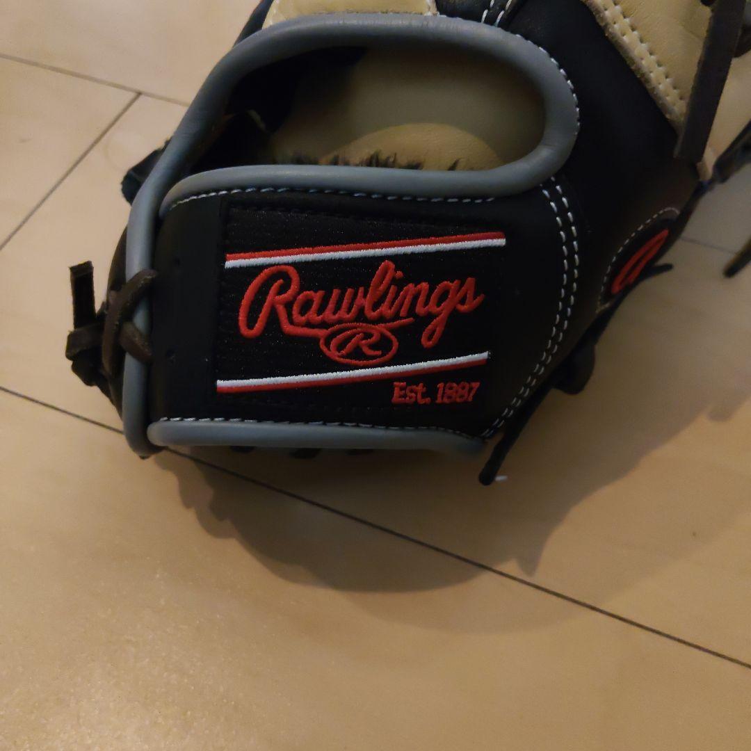 Rawlings 軟式用グローブ 黒/ベージュ ファーストミット
