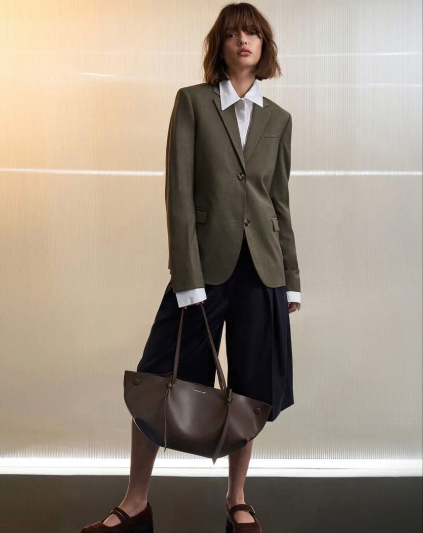 Calla カルラ トートバッグ - エスプレッソブラウン Lサイズ