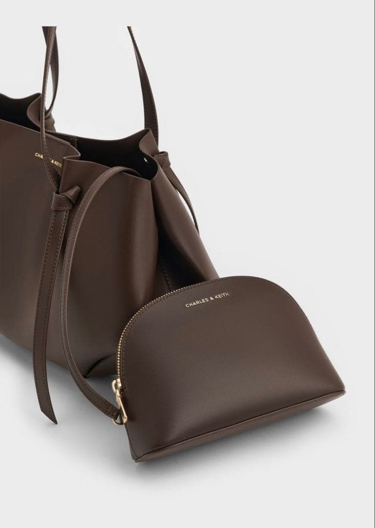 Calla カルラ トートバッグ - エスプレッソブラウン Lサイズ