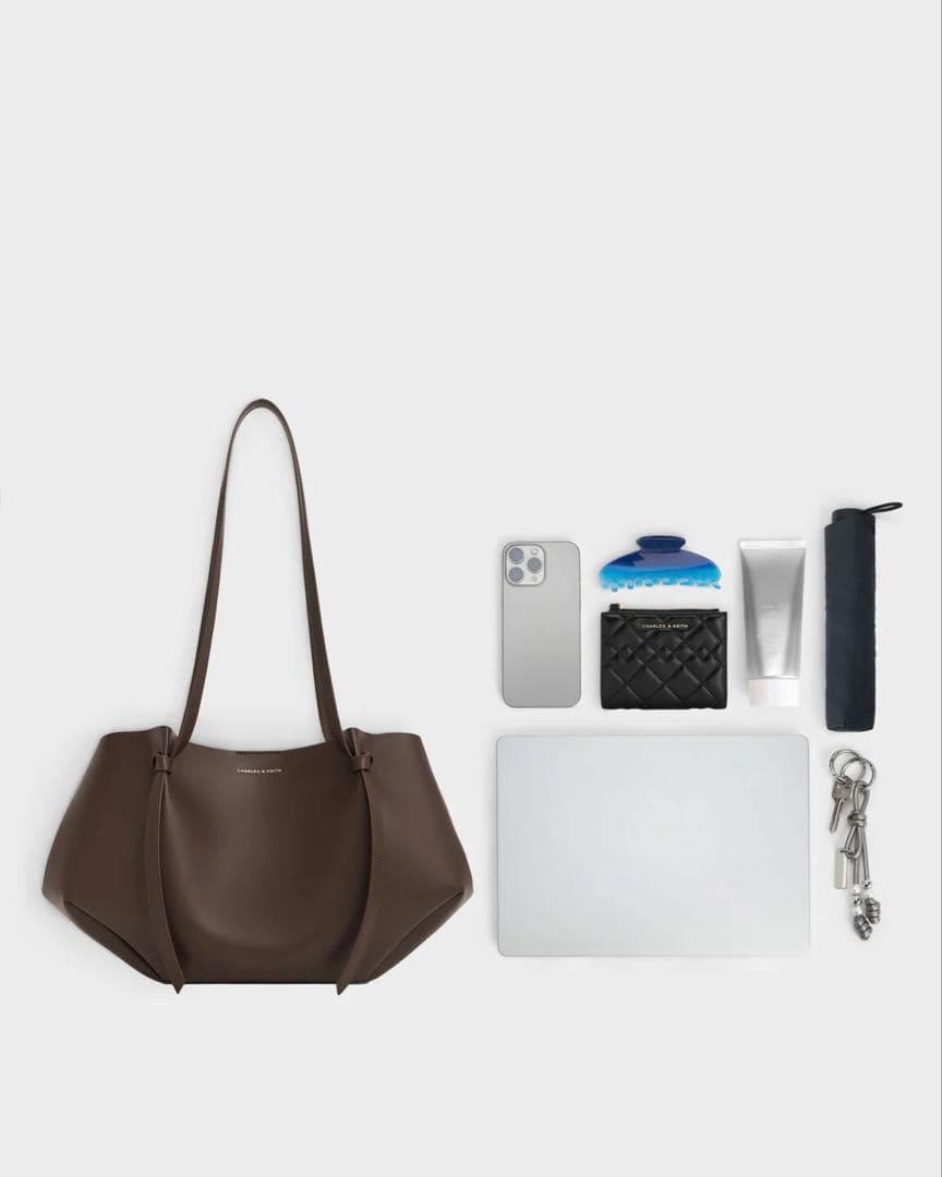 Calla カルラ トートバッグ - エスプレッソブラウン Lサイズ