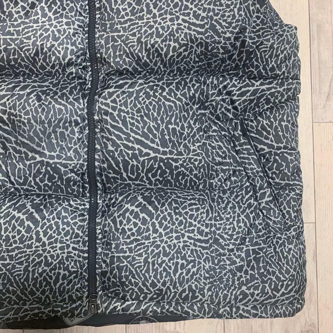 海外限定 ジョーダンブランド エレファント 総柄ダウンベスト