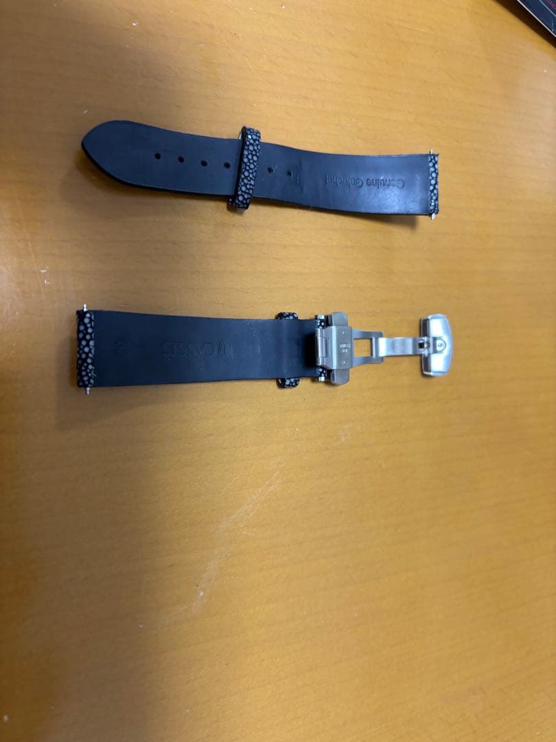 ガルーシャ　レザーベルト ステンレスバックル付