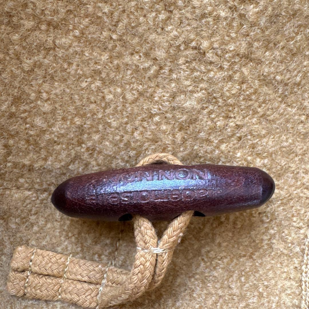 激レア【縮絨加工】パパス　ダッフルコートL　ロゴワッペン　ロゴトグル　パイピング