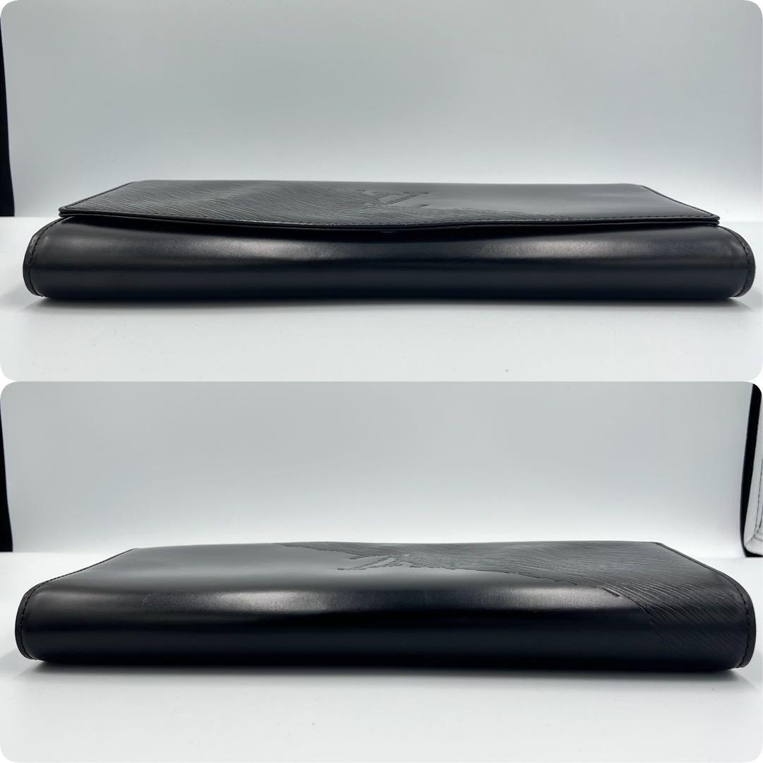 【廃盤品・希少】ルイヴィトン　エーゲ　オペラ　クラッチバッグ　ブラック　レザー