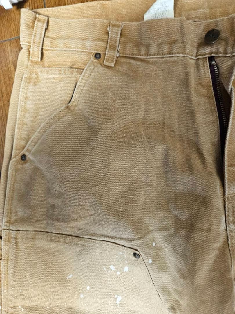 送料無料/新品未使用Carharttヴィンテージ膝インク ペインターパンツ34