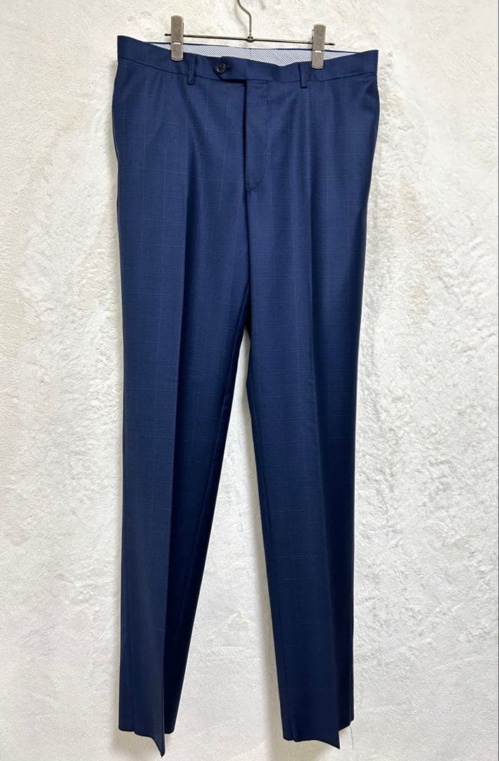 【新品】ロロピアーナ 生地使用 メンズ スーツ AB6 LL 花紺 オーバーペン