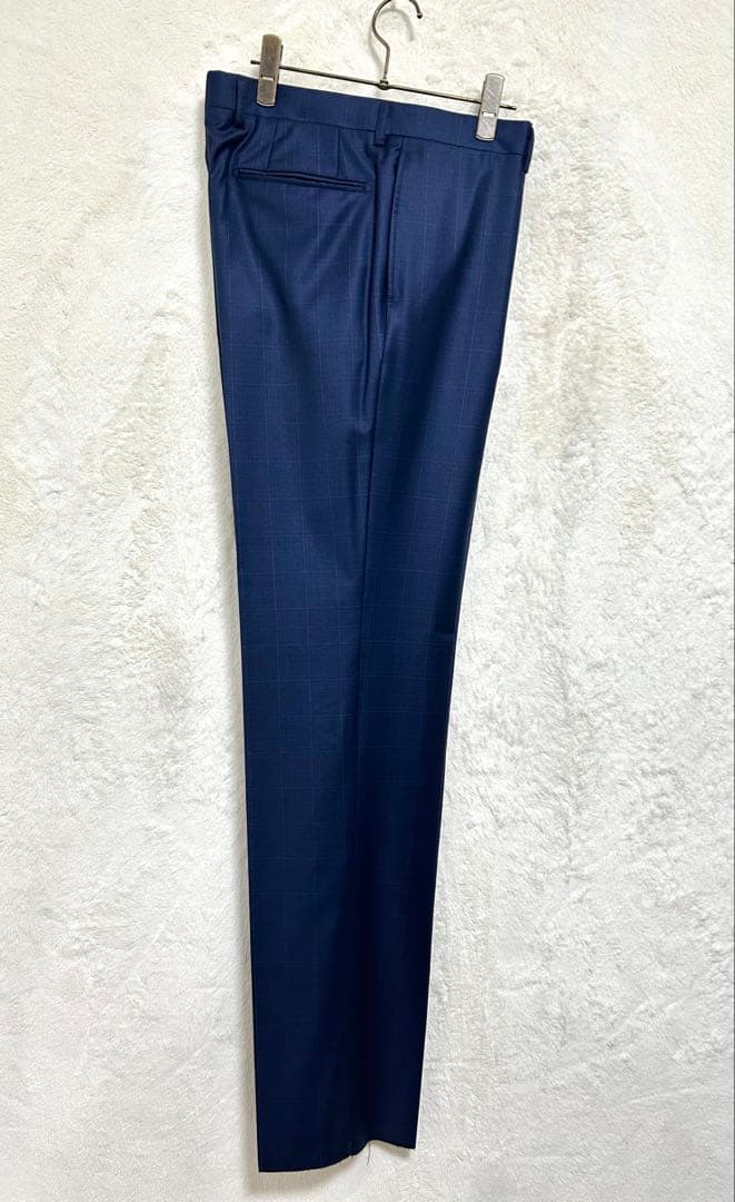 【新品】ロロピアーナ 生地使用 メンズ スーツ AB6 LL 花紺 オーバーペン