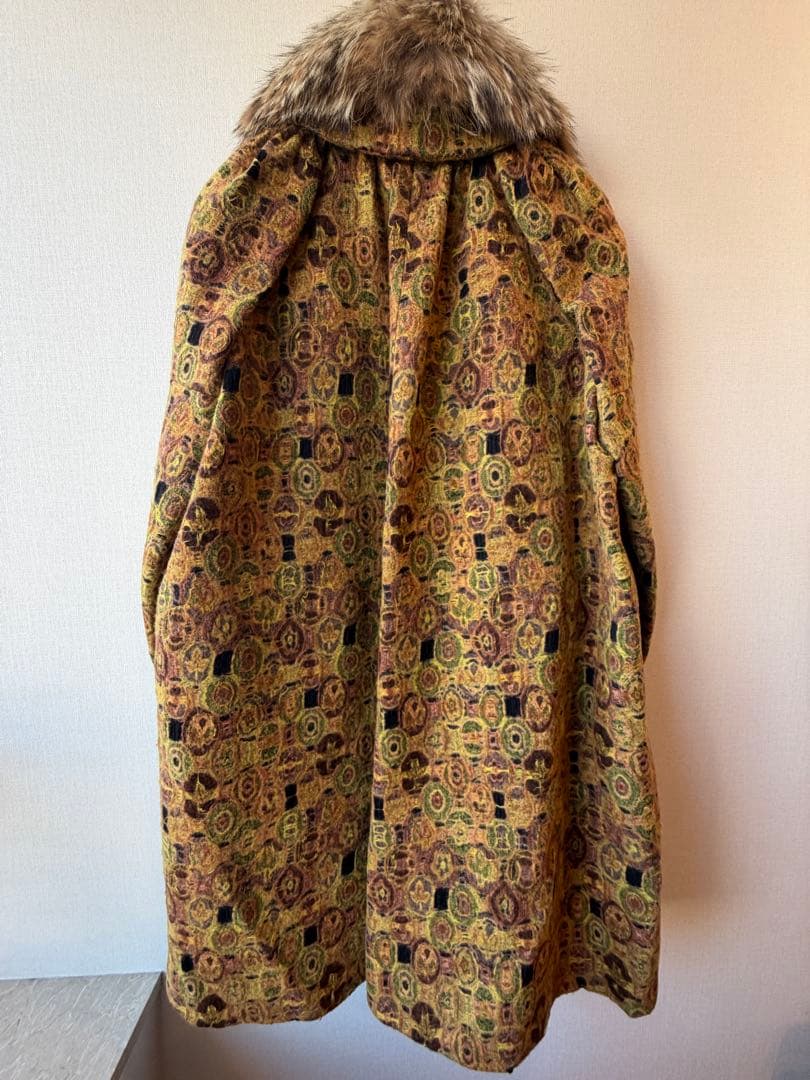 Christian Dior ファー付きロングコート 多色　36