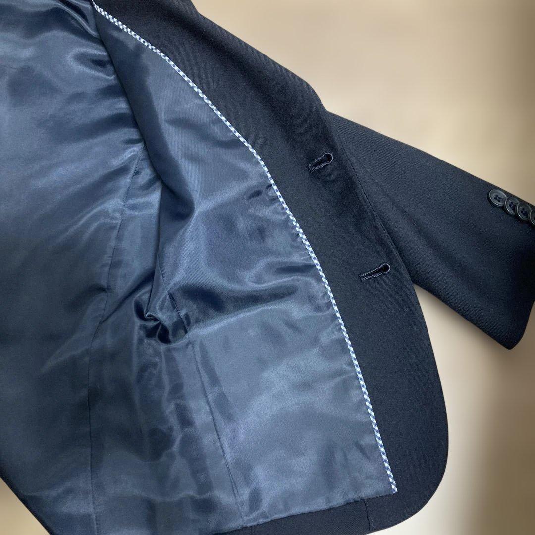 ファミリアネイビー スーツセット (ジャケット+ショートパンツ)120cm