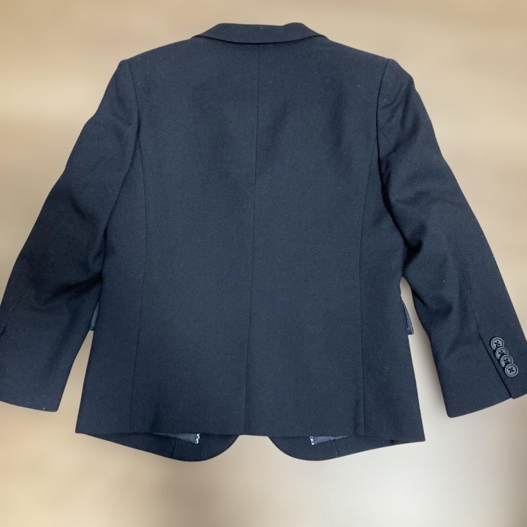 ファミリアネイビー スーツセット (ジャケット+ショートパンツ)120cm