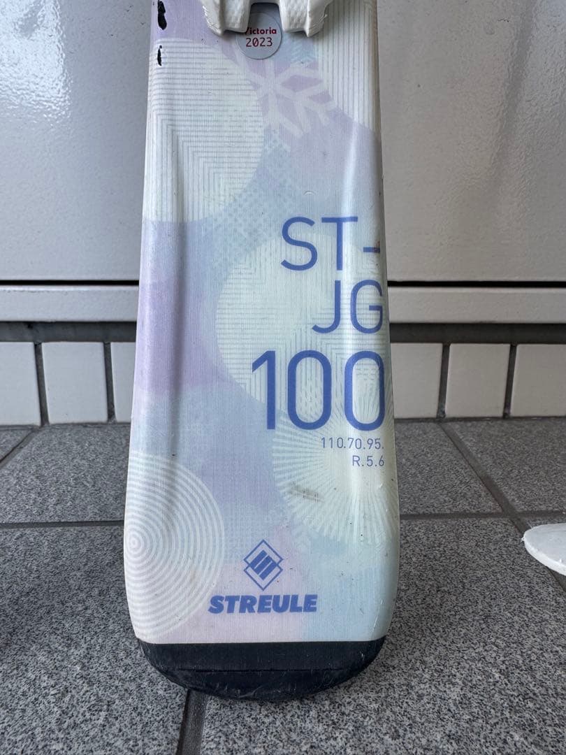 3点 STREULE 100cmスキー板、HEADブーツ19.5cm、ストック