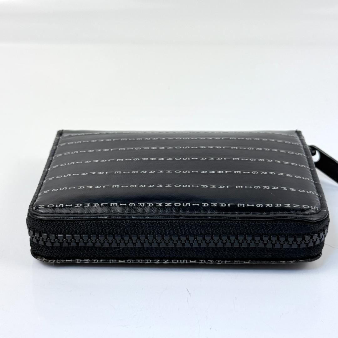 希少 2021SS メゾンマルジェラ ミニ財布 レザー ラウンドジップ ロゴ