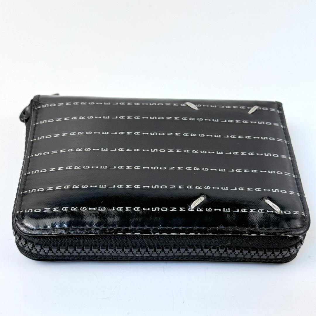 希少 2021SS メゾンマルジェラ ミニ財布 レザー ラウンドジップ ロゴ