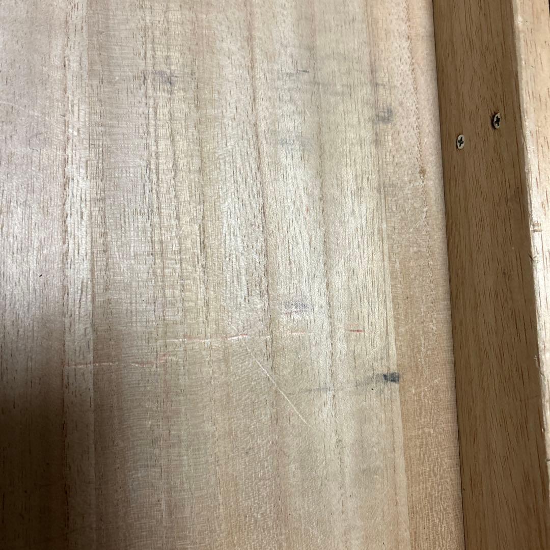 木製シンプル学習机 引き出し2つ付き　浜本工芸