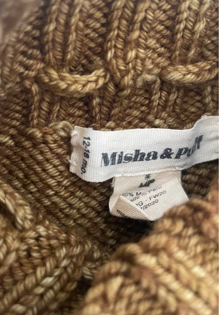 misha&puff スカート　スケポン 12m-18m メリノウール