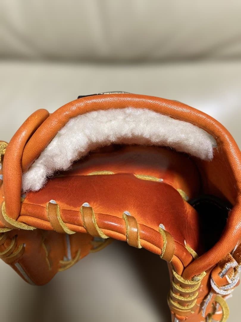 日本製28cm ATOMS アトムズ　硬式内野　AGL-501 オレンジ【美品】