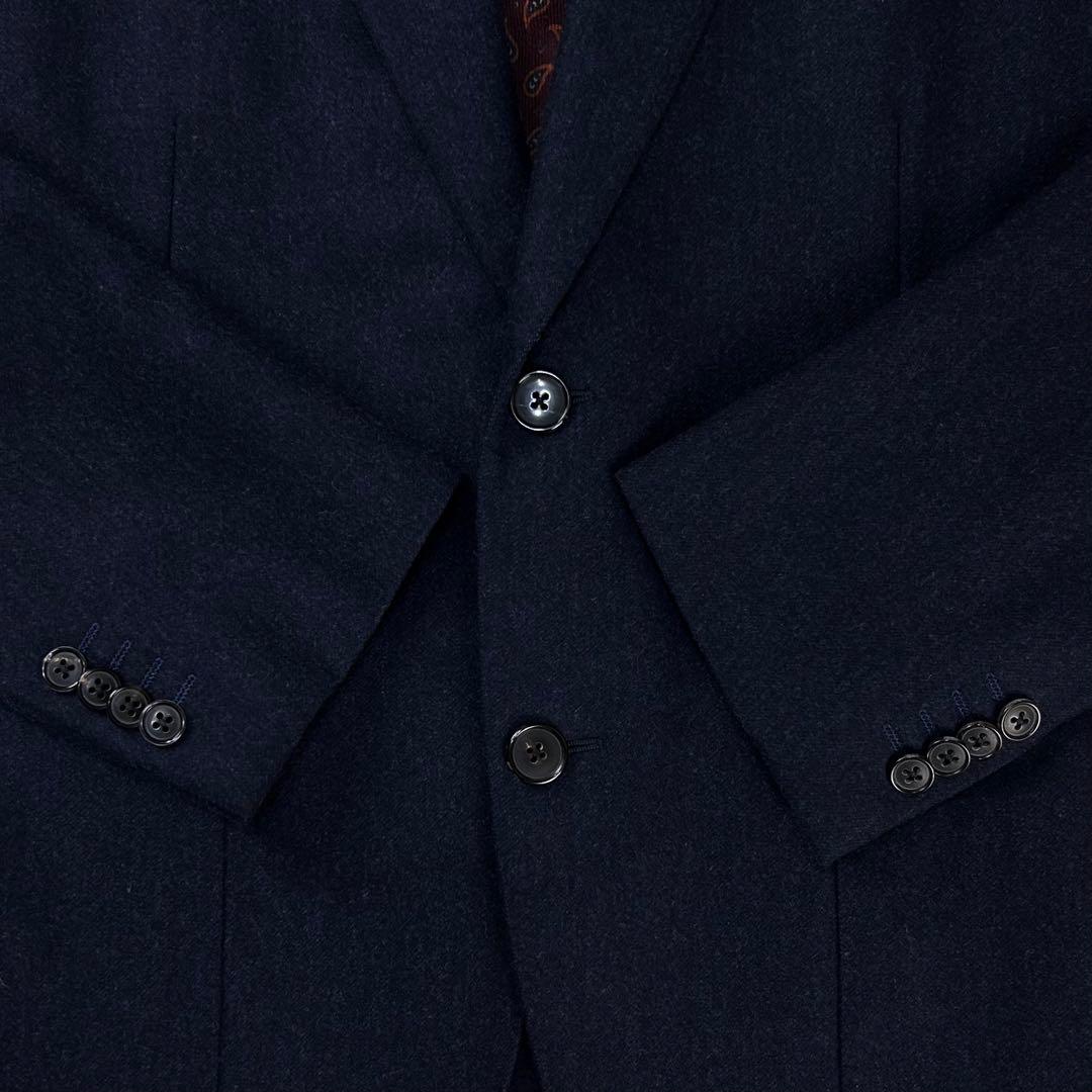 super100's トラベル メランジフランネル アンコン ベルベスト スーツ