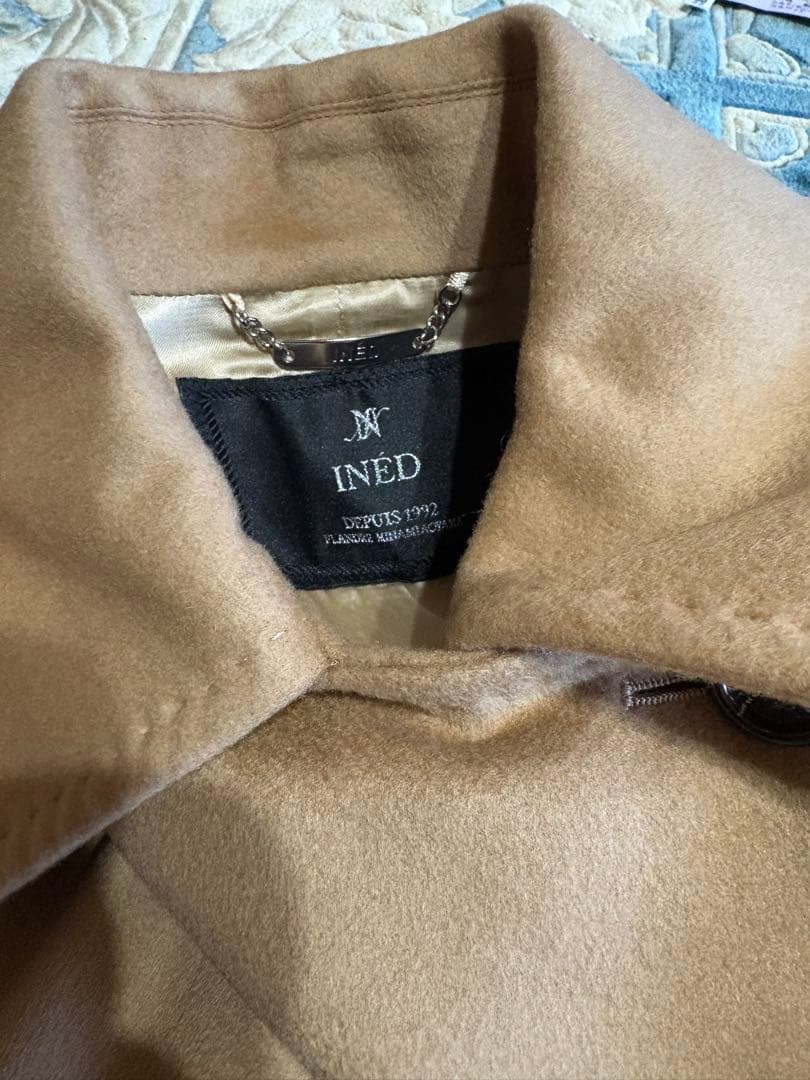 新品未使用♡イネド♡キャメル カシミヤ100%コート