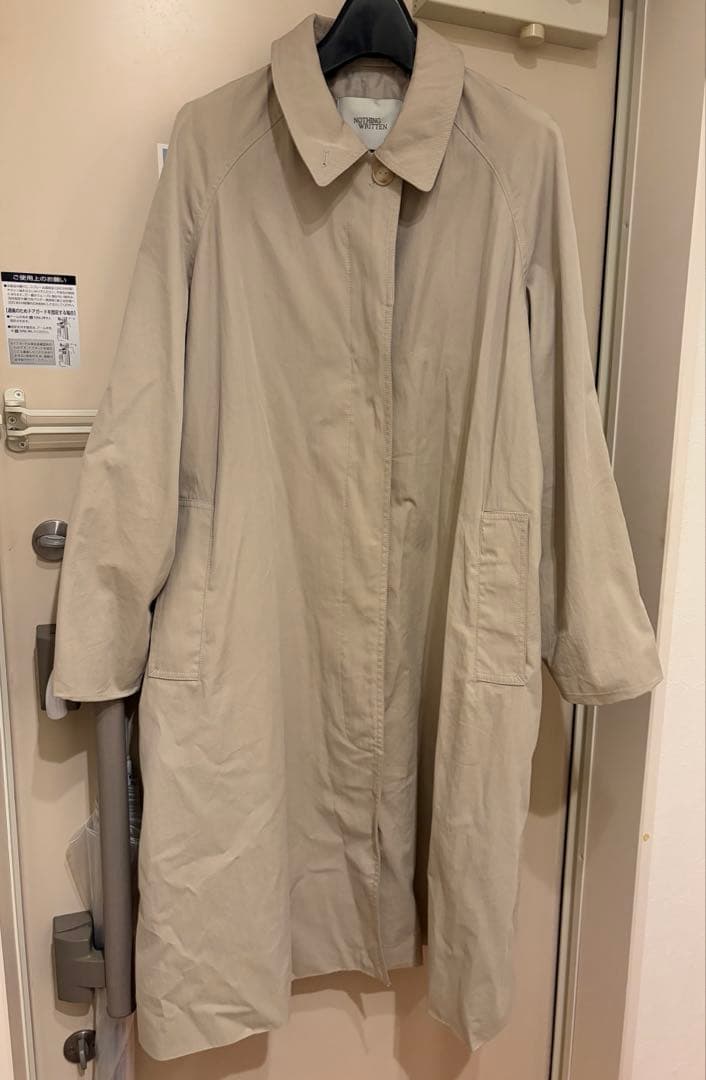 nothing written トレンチコート
