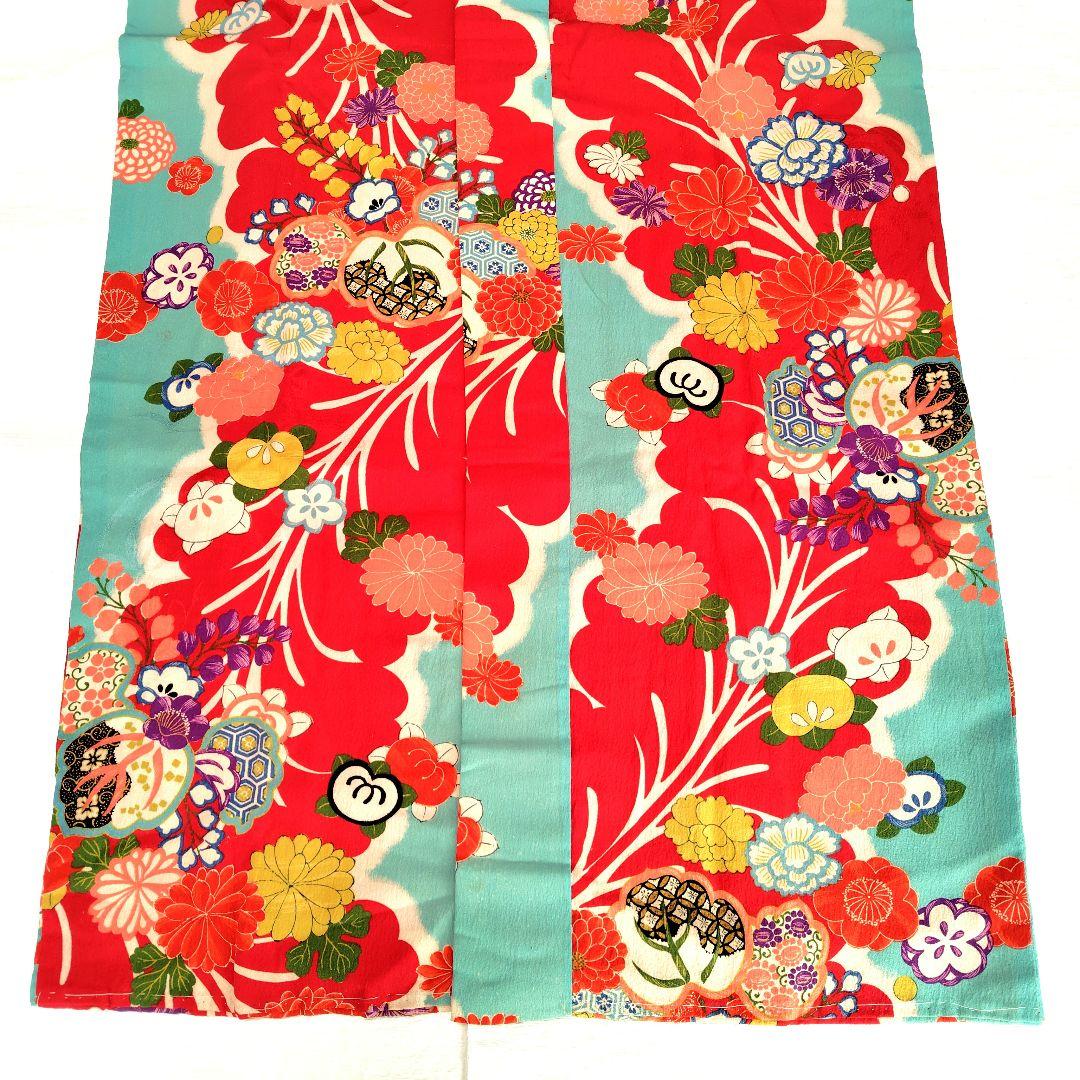 縮緬　アンティーク長襦袢　大正ロマン