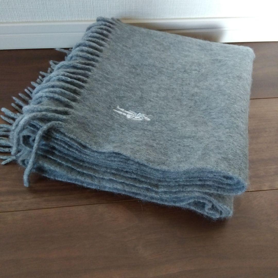 カシミヤマフラー　マッキントッシュロンドン　ライトグレー