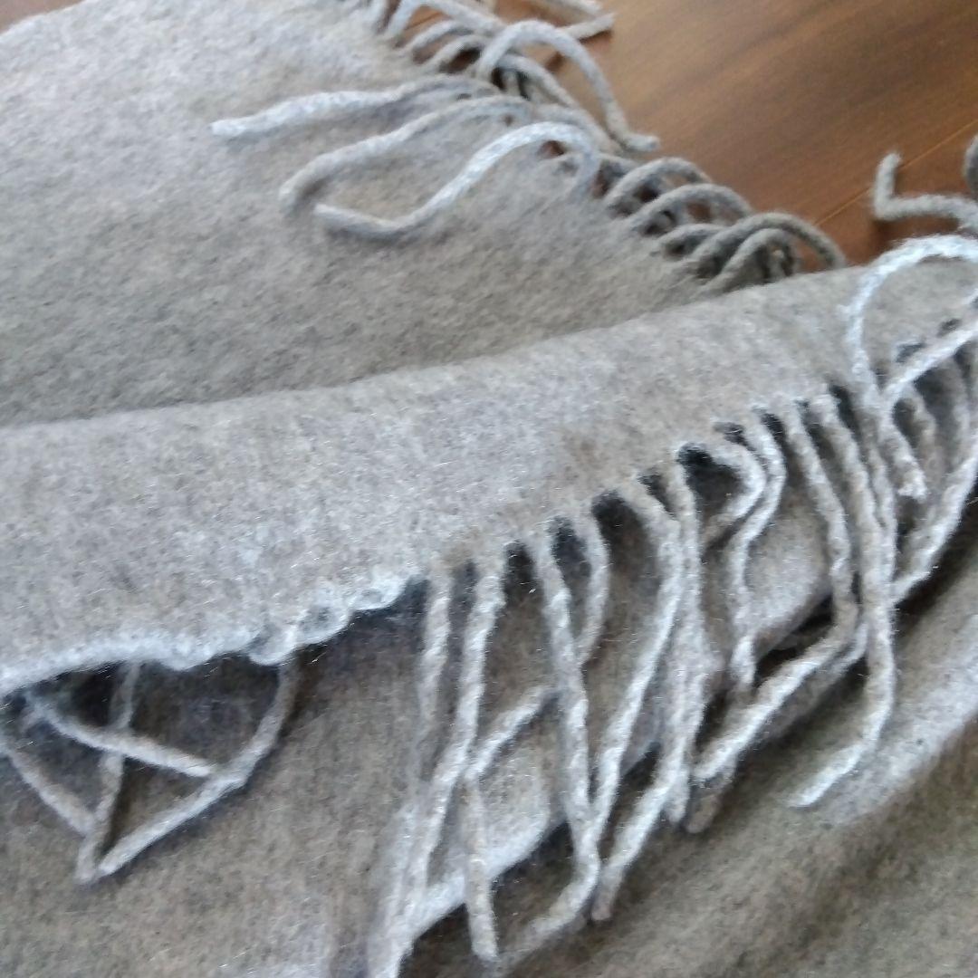 カシミヤマフラー　マッキントッシュロンドン　ライトグレー