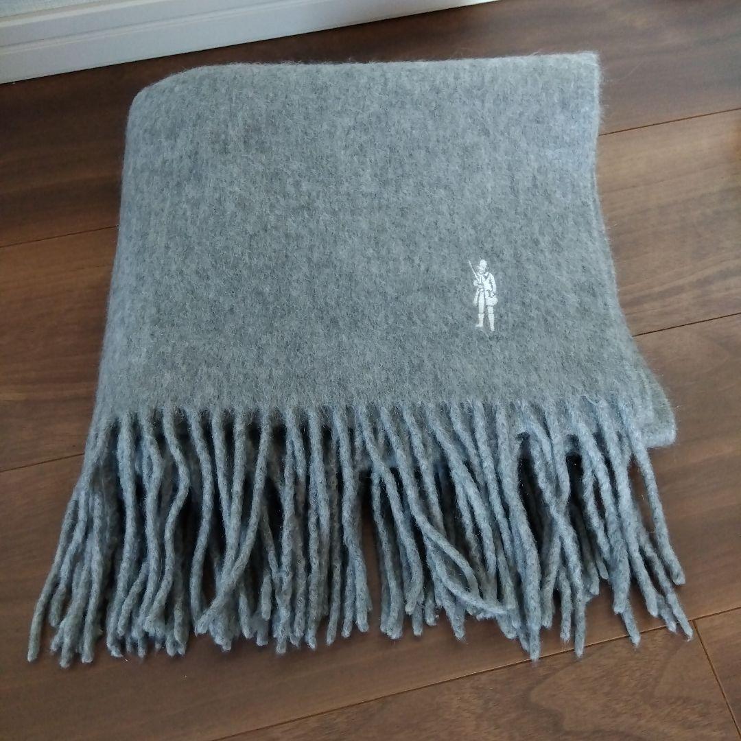 カシミヤマフラー　マッキントッシュロンドン　ライトグレー