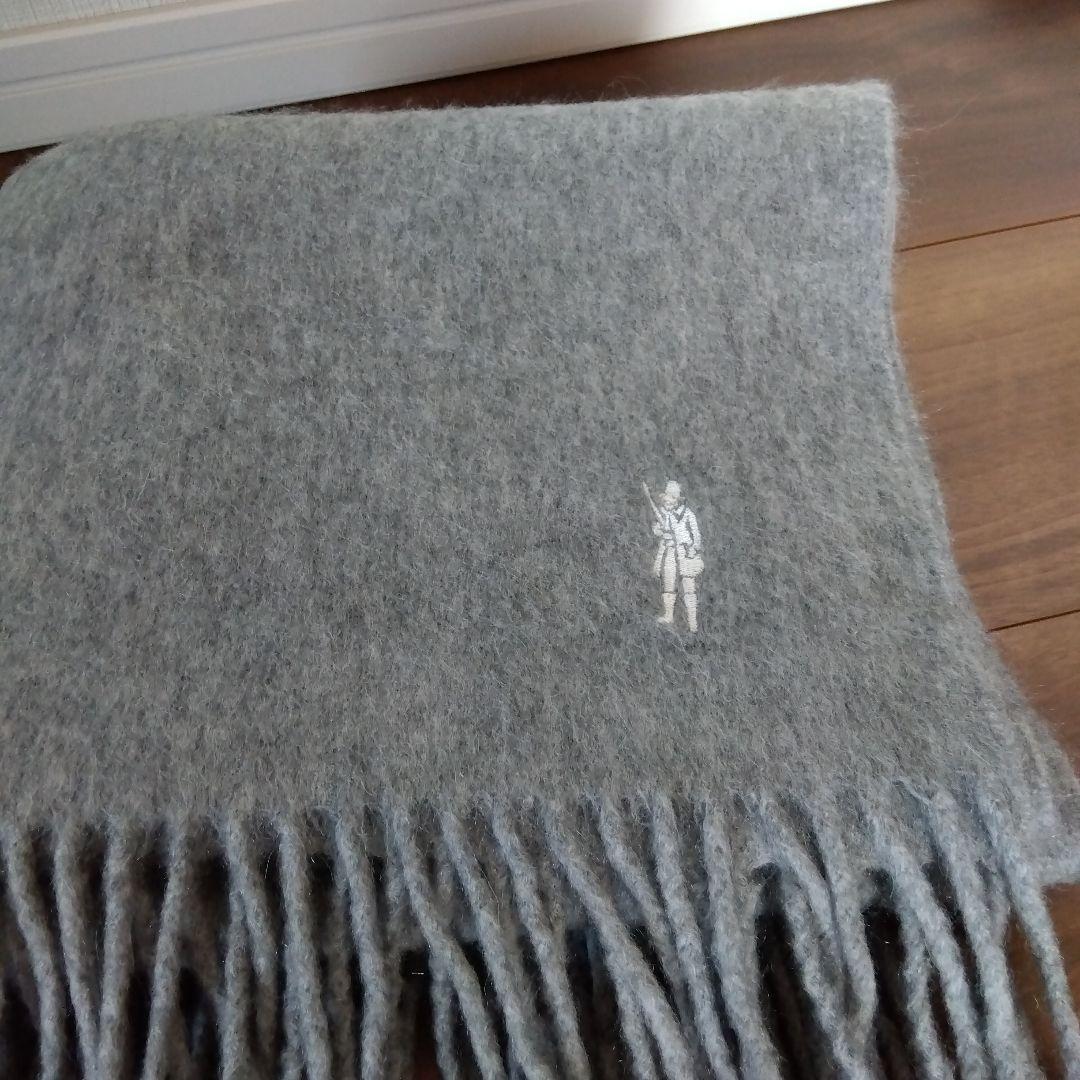 カシミヤマフラー　マッキントッシュロンドン　ライトグレー