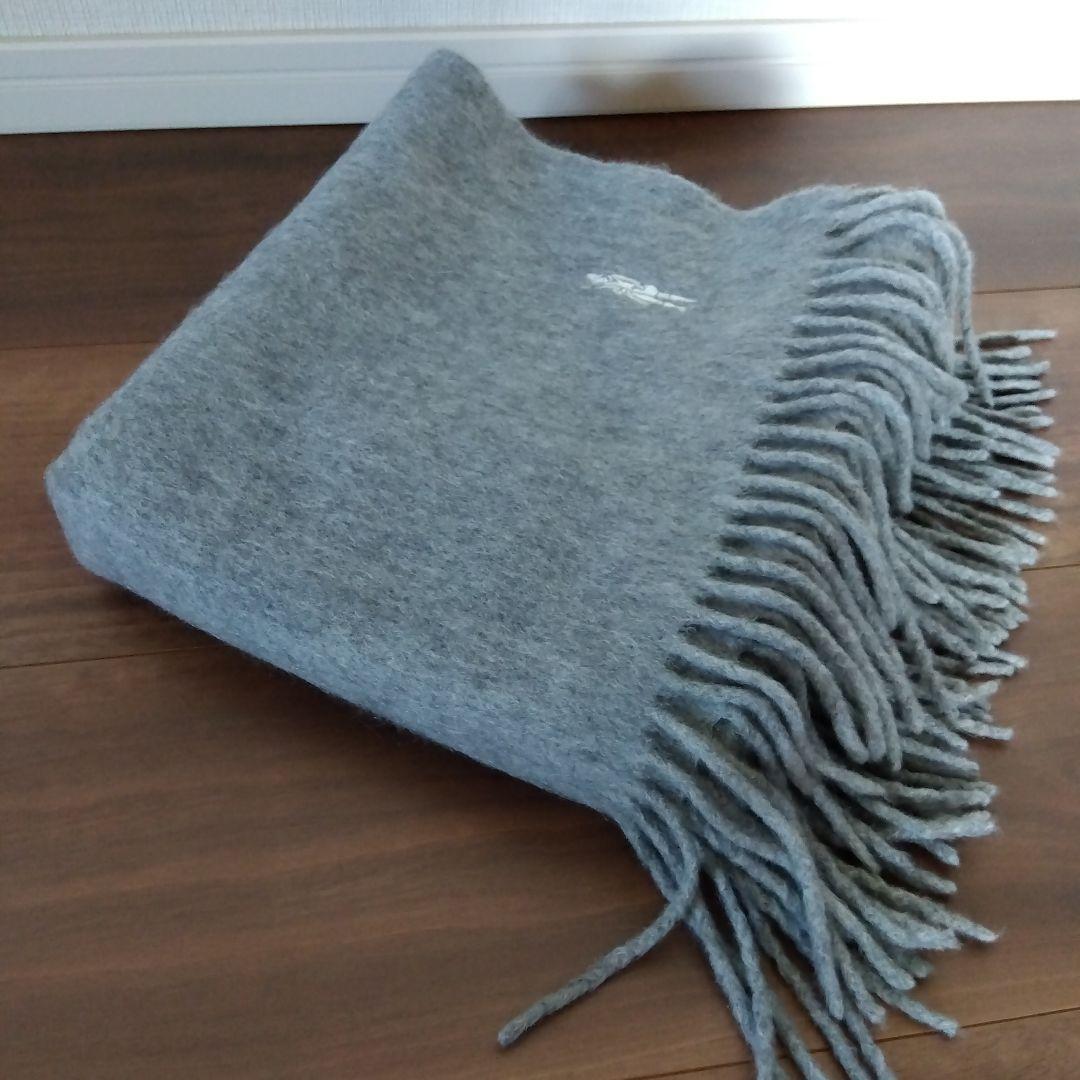 カシミヤマフラー　マッキントッシュロンドン　ライトグレー