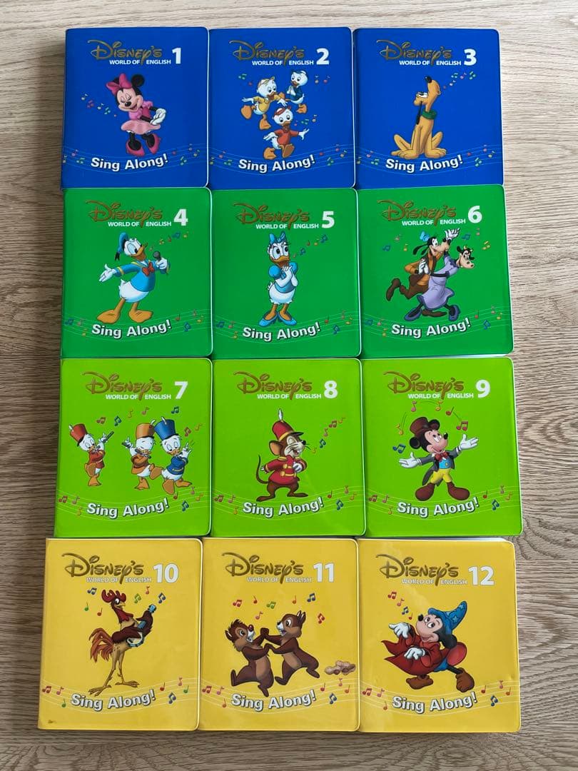 DWE ディズニー英語システム　Sing Along DVDセット　本付き