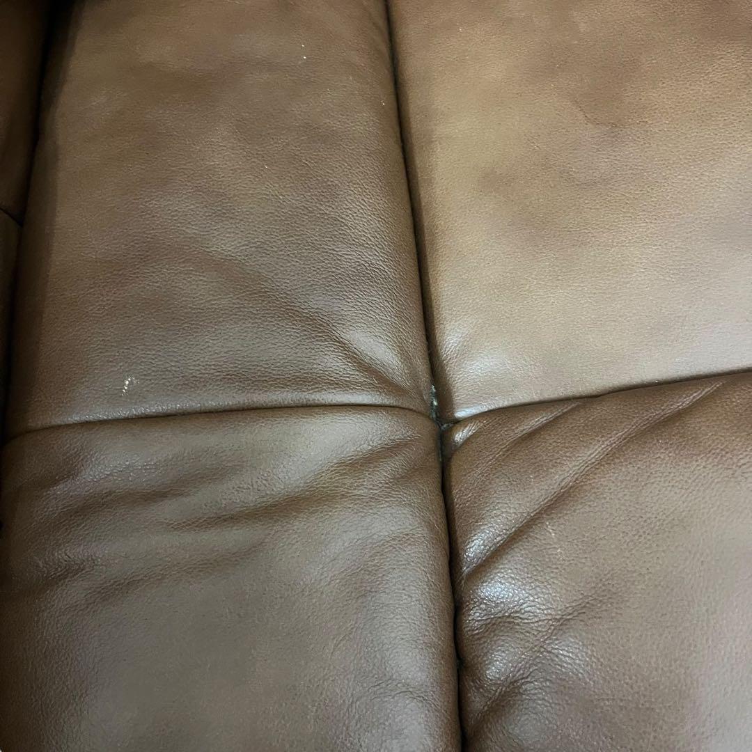 パーソナルチェア オットマン付き 本革 レザー