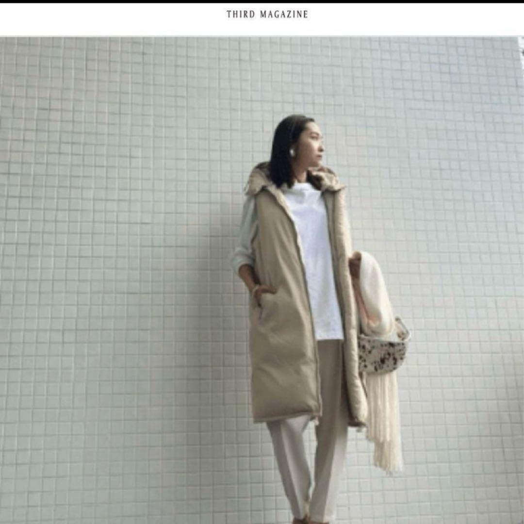 サードマガジン✖️mikomori ロングダウンベスト