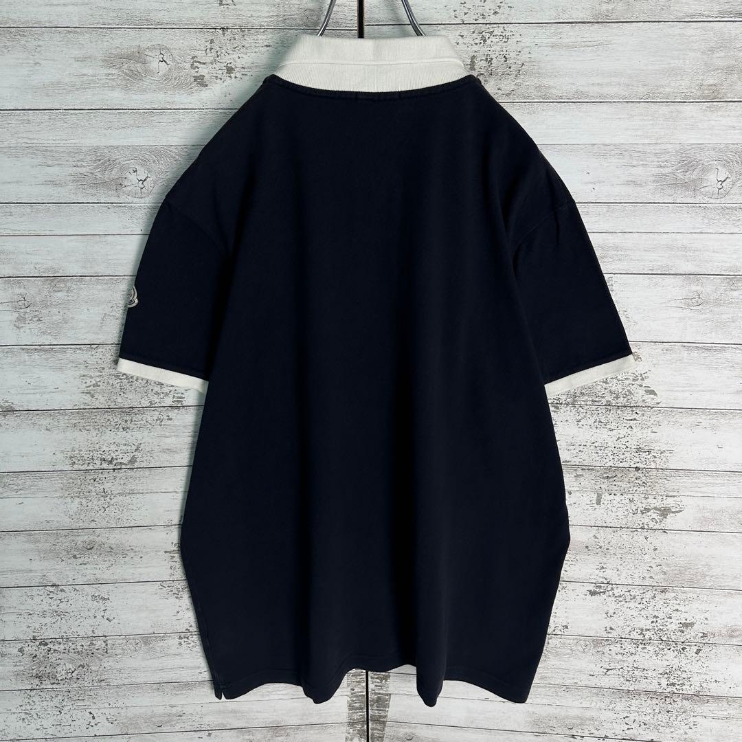 10615【美品・QR確認済み】モンクレール☆希少2XLサイズ定番ポロシャツ