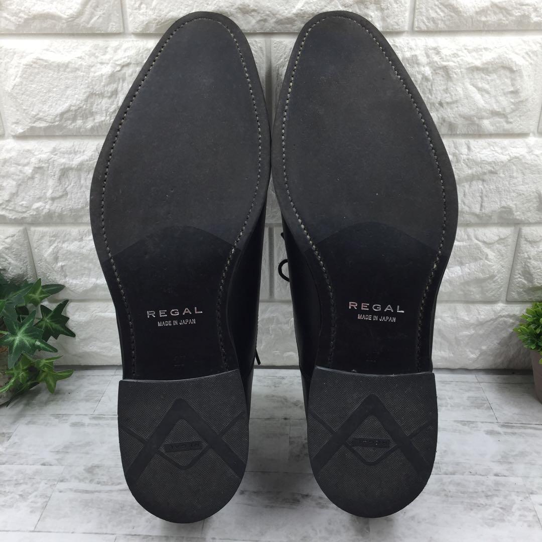 【美品】リーガル 607Rストレートチップ ビジネスシューズ 革靴 27cm