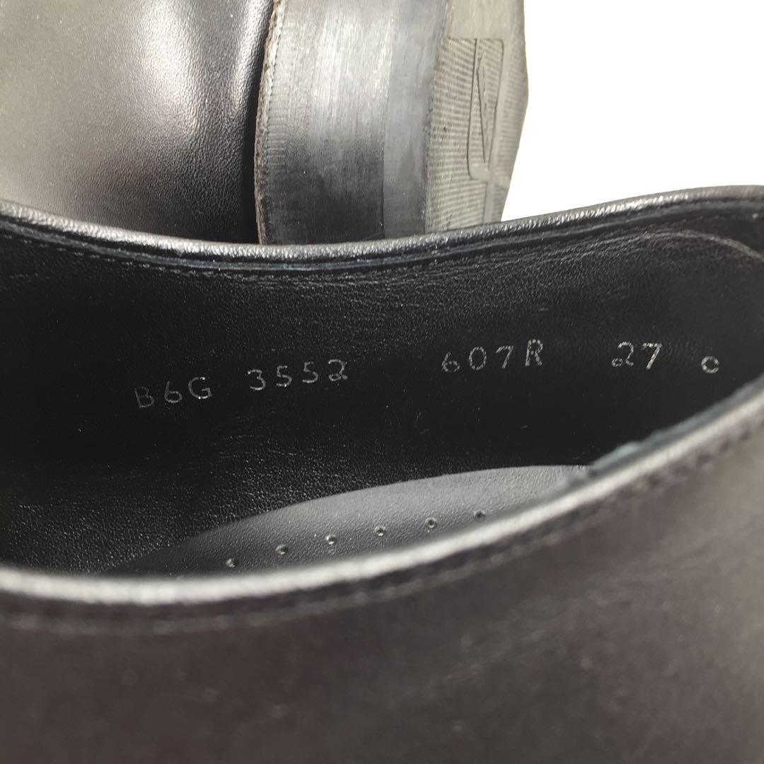 【美品】リーガル 607Rストレートチップ ビジネスシューズ 革靴 27cm