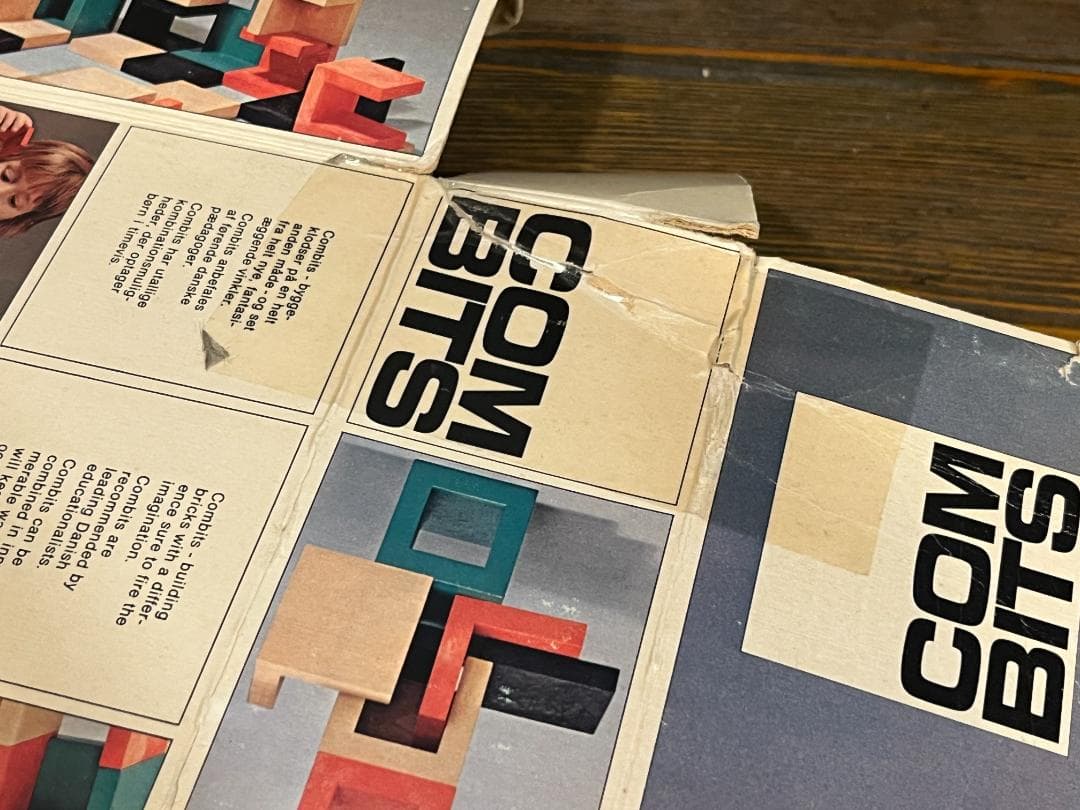 COM BITS 積み木 ビンテージ デンマーク製 知育玩具 北欧 オブジェ